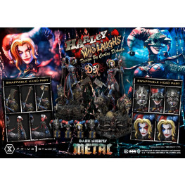 Dark Nights: Metal Museum Masterline Series socha 1/3 Harley Quinn Who Laughs Concept Design by Caelos D`anda Deluxe Bonus Version 78 cm